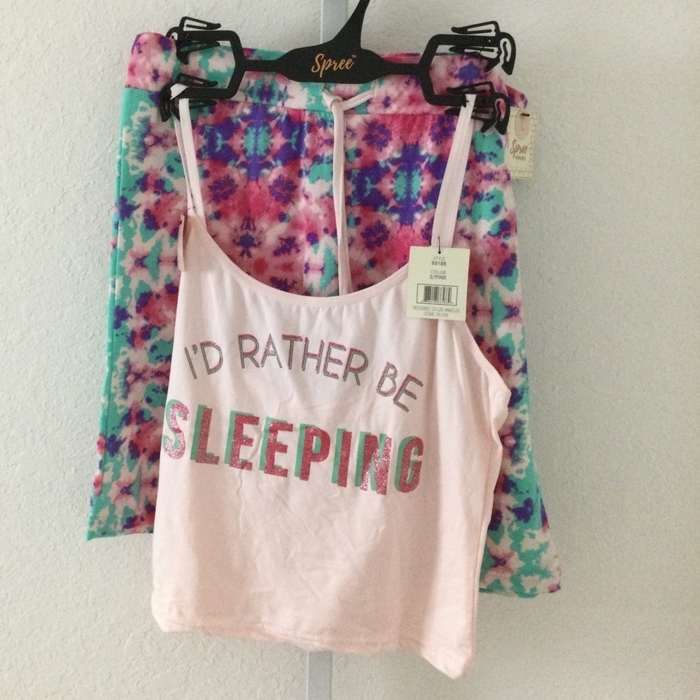 Spree Intimates 2 Piece matching set shorts & cami Woman’s size Large